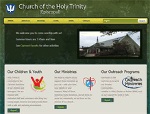 Tablet Screenshot of holytrinitywc.com